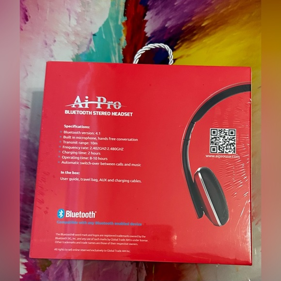 LUXURY Ai PRO HEADSET in Red - Picture 4 of 5